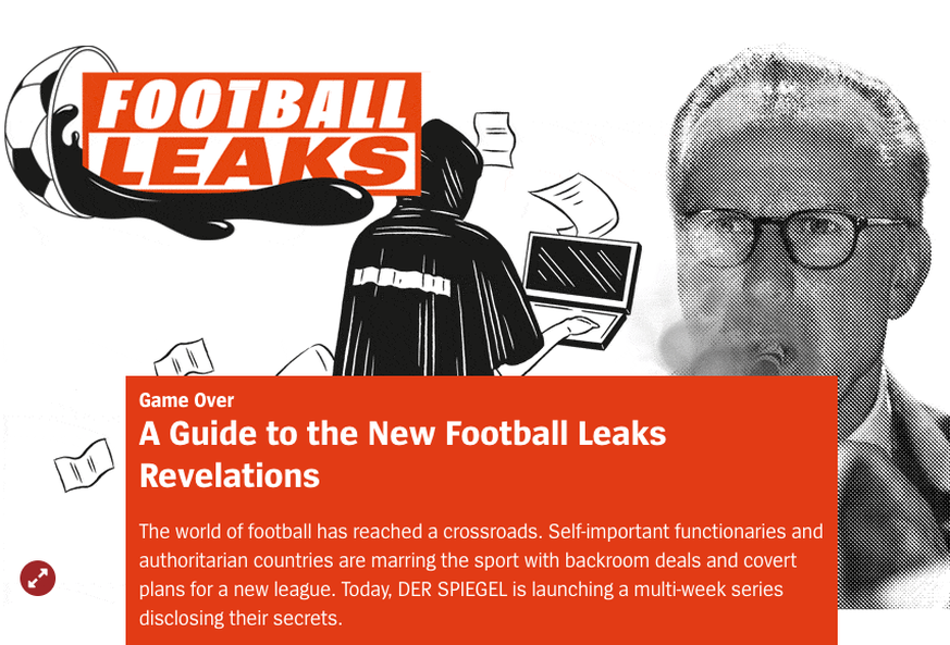 So preist der Spiegel seine «Football-Leaks»-Geschichten an.