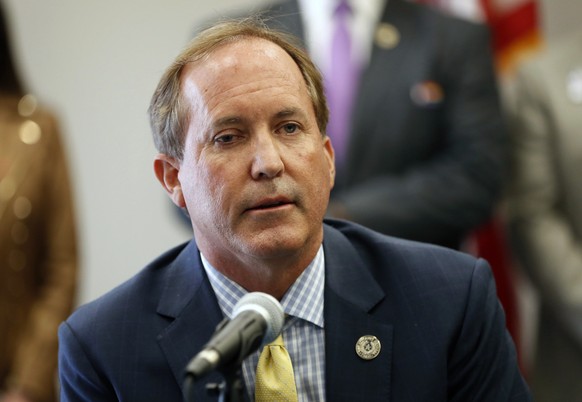 FILE - In this Sept. 10, 2020, file photo, Texas Attorney General Ken Paxton speaks at the Austin Police Association in Austin, Texas. Paxton had an extramarital affair with a woman whom he later reco ...