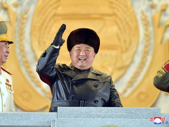 dpatopbilder - HANDOUT - Dieses von der staatlichen nordkoreanischen Nachrichtenagentur KCNA am 15.01.2021 zur Verf