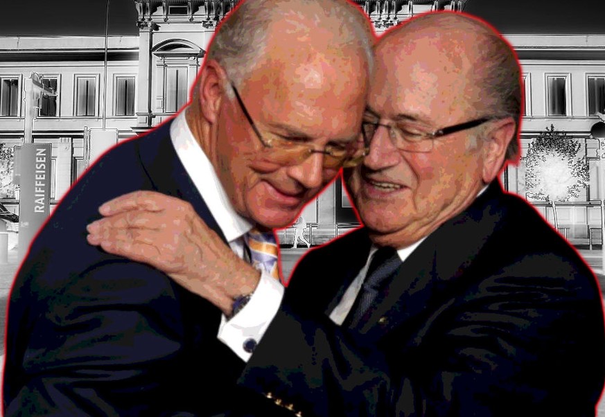 Zentrale Figuren im Fifa-Prozess: Franz Beckenbauer und Sepp Blatter.