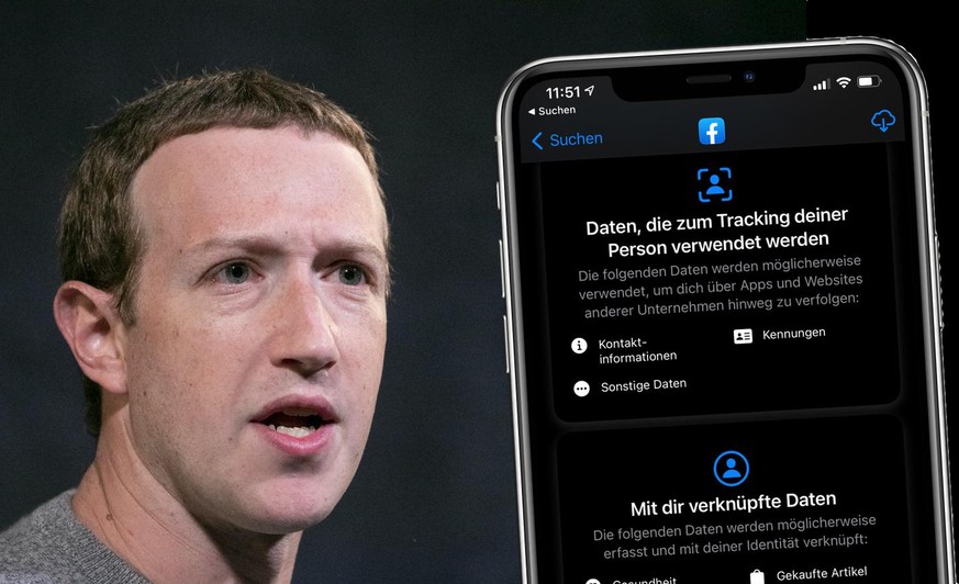 Mark Zuckerberg, Chef des neben Google weltgrössten Datenkraken Facebook, hat gar keine Freude an den Anti-Tracking-Massnahmen, die Apple durchsetzen will. Dabei sind die Datenschutz-«Beipackzettel» i ...