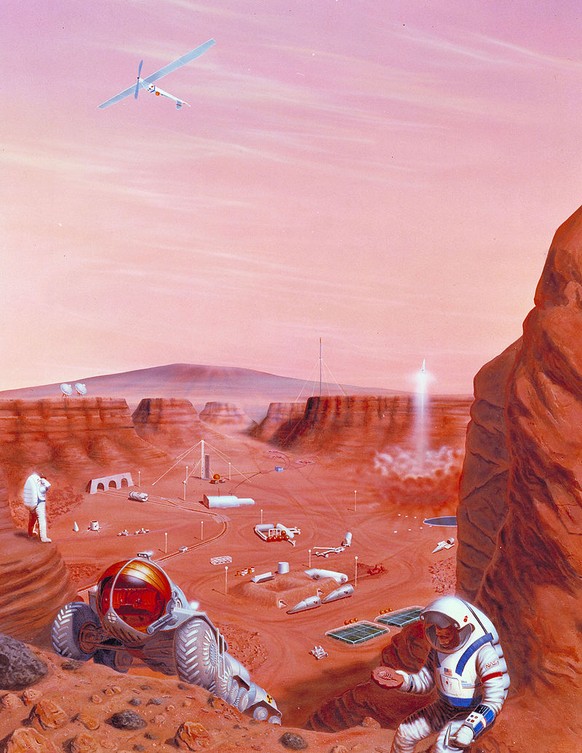 Illustration: Erkundung der Mars-Oberfläche