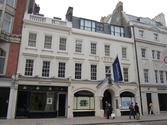 Das Sotheby's Auktionshaus an der Bon Street in London.