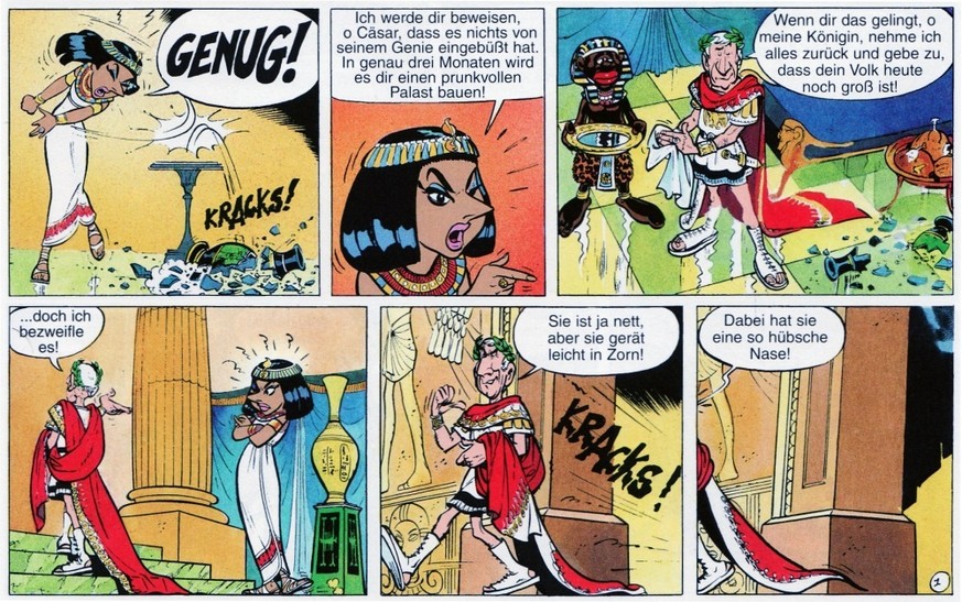 Die hübsche Nase der Kleopatra macht auch bei «Asterix und Kleopatra» alle verrückt ...