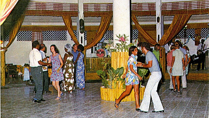 Deutscher Club im Hotel Juba in Mogadischu (1985).
