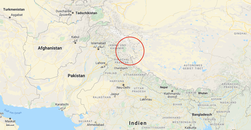 Der Grenzverlauf in der Region Ladakh zwischen Indien und China ist umstritten.