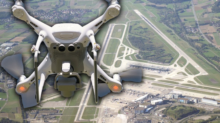 Flughafen Zürich Drohne