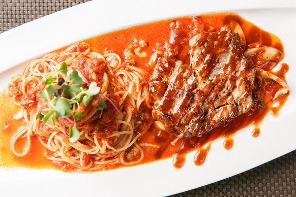 spaghetti steak essen food kochen