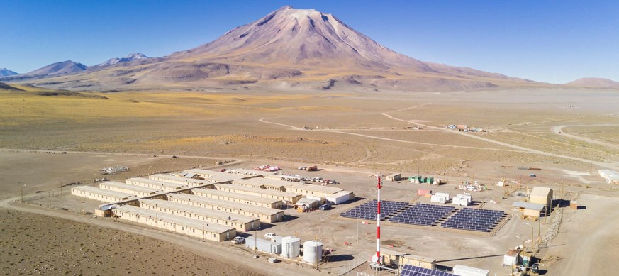 Hier entsteht eine Geothermie-Anlage in Chile.
