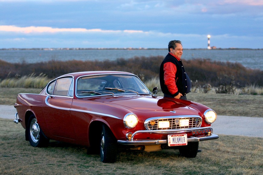 403008 13: Irv Gordon Stands Next To His 1966 Volvo P1800 In This Undated Photo. Gordon Was Honored For Driving The Car Two Million Miles. (Photo By Getty Images)
