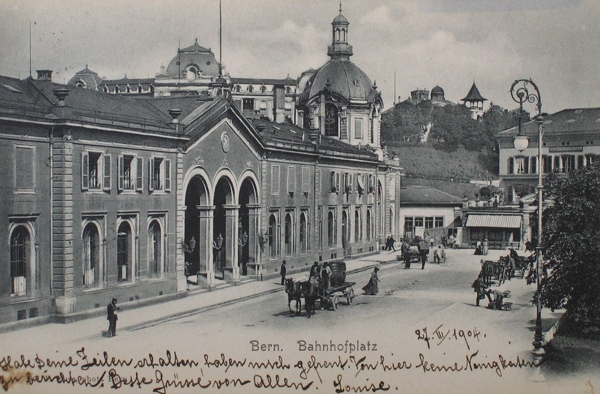 1904: Bahnhofplatz.