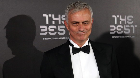 epa07866140 Picture made available 24 September 2019 of former Chelsea and Real Madrid coach Jose Mourinho arriving for the Best FIFA Football Awards 2019 in Milan, Italy, 23 September 2019. EPA/MATTE ...