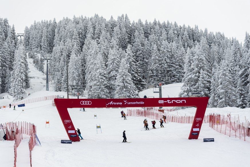 The Women�s and Men&#039;s Super-G races are cancelled due to the weather situation and the conditions on the slope, at the FIS Alpine Skiing World Cup finals, in Parpan-Lenzerheide, Switzerland, Thur ...