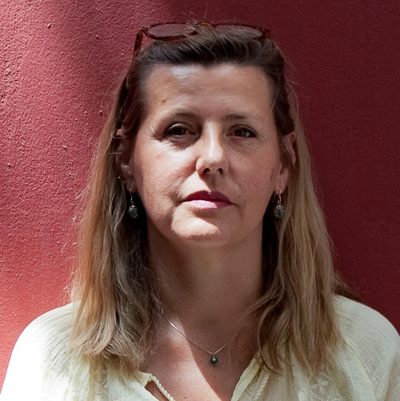 Athens, Greece 2018
Raquel Herzog, founder of the SAO Association, poses inside the Amina safe house in Athens.