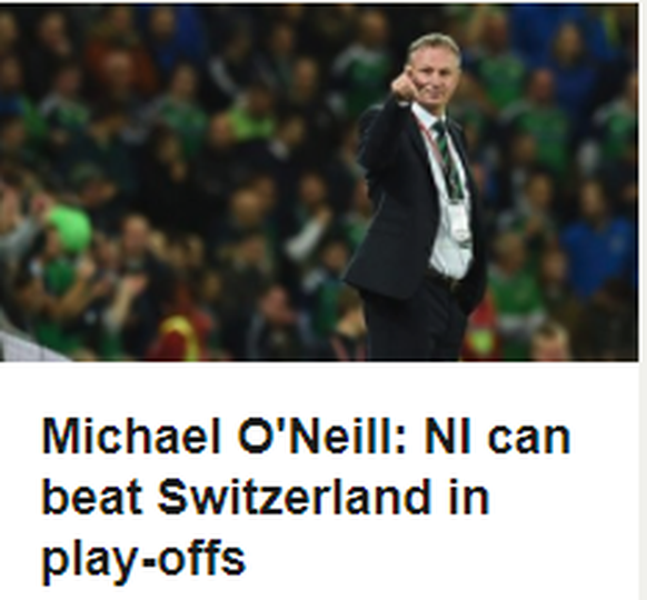 «Nordirland kann die Schweiz schlagen.»