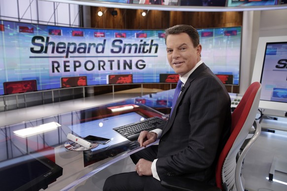 FILE - In this Jan. 30, 2017, file photo, Fox News Channel chief news anchor Shepard Smith appears on the set of &quot;Shepard Smith Reporting&quot; in New York. Smith, whose newscast on Fox News Chan ...