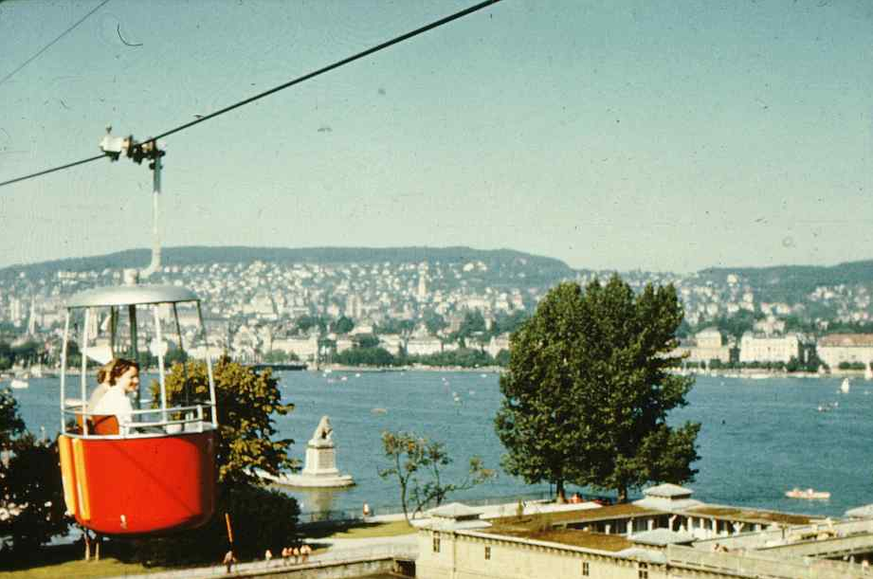 Saffa-Gondelbahn Zürich, 1958.