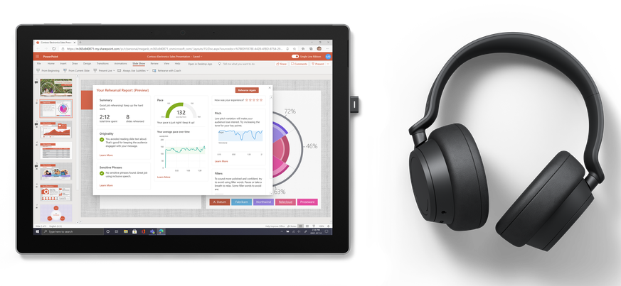 Die neuen Over-Ear-Kopfhörer sind für Microsoft Teams zertifiziert und kommen mit einem USB-Dongle für On-Ear-Teams-Steuerung und verbesserte Remote-Anrufe.
