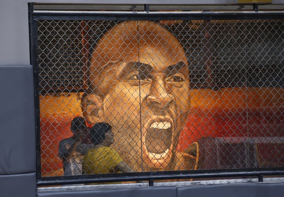 epa08170037 Fans visit a basketball facility called &#039;House of Kobe&#039; displaying images of the late former Los Angeles Lakers basketball player Kobe Bryant in Valenzuela City, east of Manila,  ...