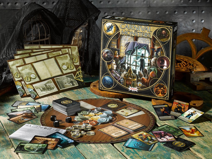 Carnival of Monsters: Box und Spielmaterial