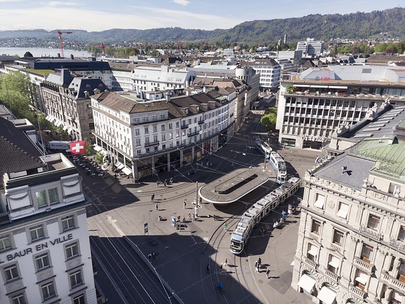Das Herz des Schweizer Finanzplatzes, der Zürcher Paradeplatz (Archivbild).