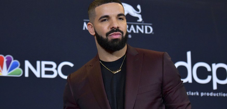 FILE - This May 1, 2019 file photo shows Drake at the Billboard Music Awards in Las Vegas. Drake is the leading nominee at the 2020 BET Awards, which will celebrate its 20th anniversary later this mon ...