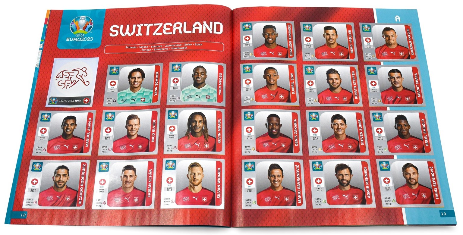IMAGE DISTRIBUTED FOR PANINI SUISSE AG FOR EDITORIAL USE ONLY - Panini UEFA Euro 2020TM Suisse