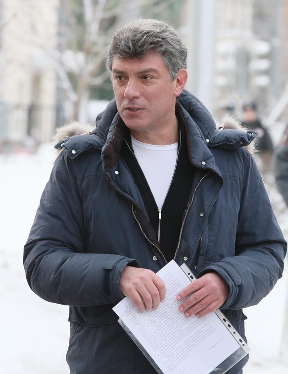 epa04640884 (FILE) A file photo dated 05 February 2013 shows Opposition leader Boris Nemtsov arriving at the Investigative Committee building in Moscow, Russia. A veteran Russian opposition leader has ...
