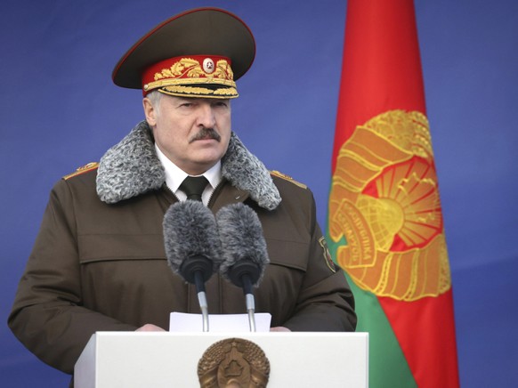 Alexander Lukaschenko, Pr�sident von Belarus. Foto: Maxim Guchek/POOL BelTa/AP/dpa