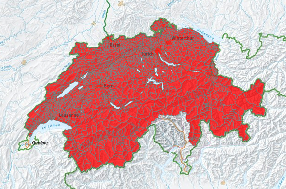 Zecken-Risikogebiete Karte Kantone Schweiz 2020