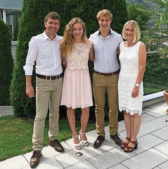 Die Familie Odermatt: Walter, Alina, Marco und Priska.