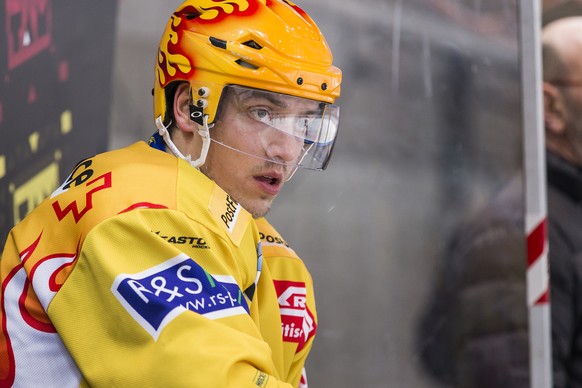Le top scorer grisons Perttu Lindgren, purge une penalite, lors du match du championnat suisse de hockey sur glace de National League A, entre le Lausanne HC, LHC, et le HC Davos, HCD, ce vendredi 22  ...
