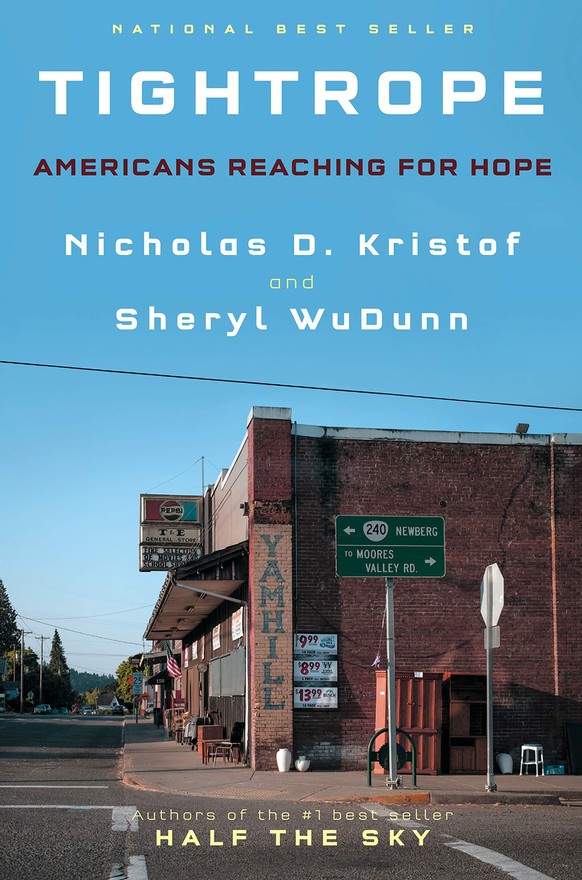 Buchcover «Tightrope» von Nicholas Kristof und Sheryl WuDunn.