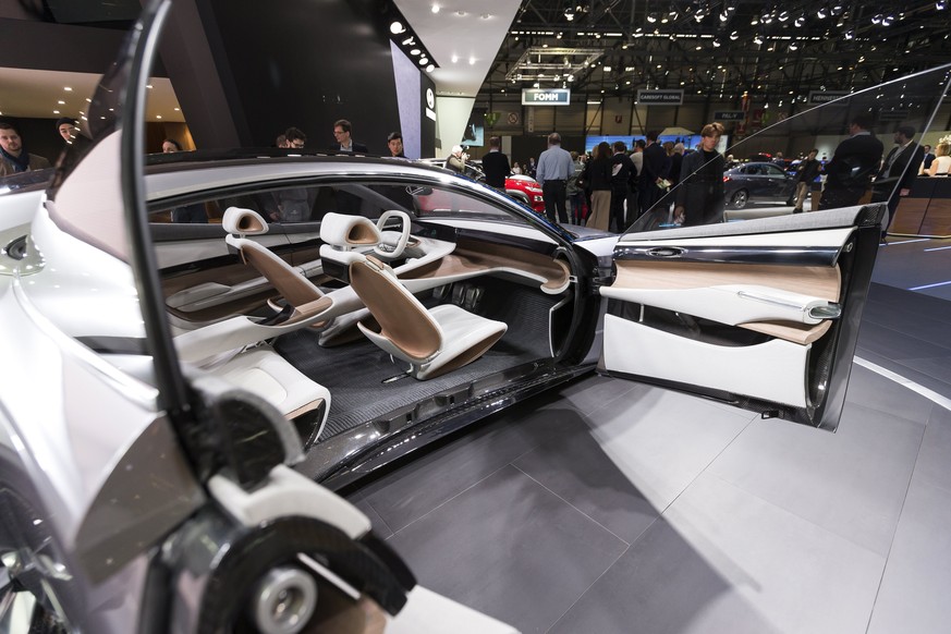 epa06586943 The New Hyundai Auto Vision Concept car is presented during the press day at the 88th Geneva International Motor Show in Geneva, Switzerland, 07 March 2018. The Motor Show will open its ga ...