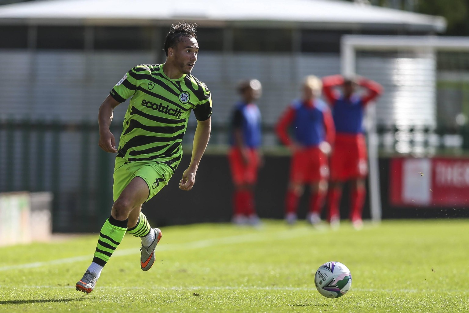 Forest Green Rovers v Leyton Orient EFL Cup 05/09/2020. Forest Green Rovers Kane Wilson2 runs forward during the EFL Cup match between Forest Green Rovers and Leyton Orient at the New Lawn, Forest Gre ...