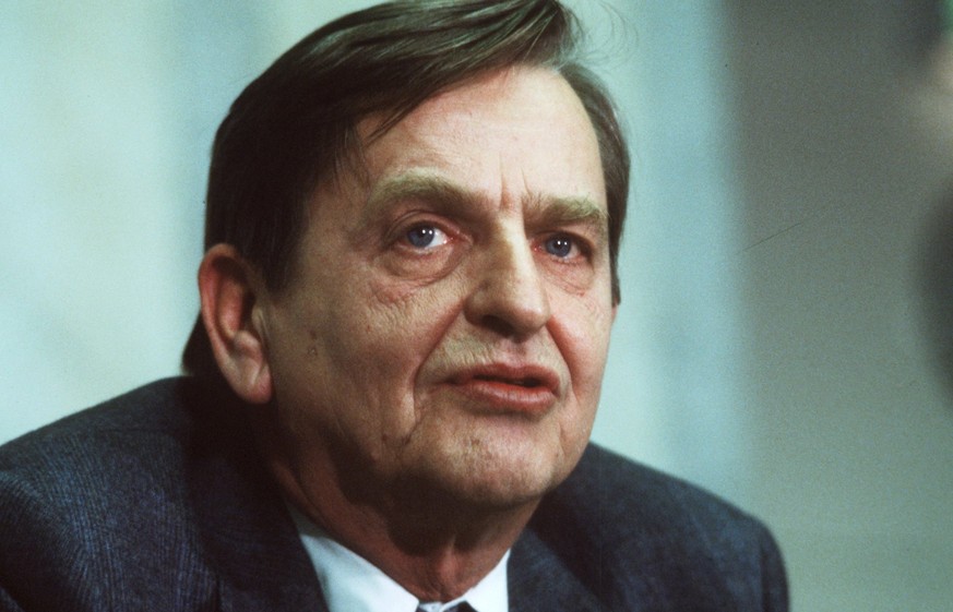 FILE - Dec. 12, 1983 file photo of Swedish Prime minister Olof Palme. Swedish prosecutors will announce Wednesday June 10, 2020 a decision in the investigation into the long unsolved murder of former  ...