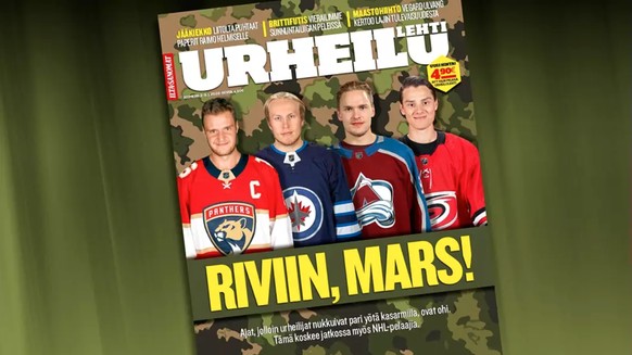 Die Titelseite der zweiten Ausgabe des Sportmagazins «Urheilulehti».