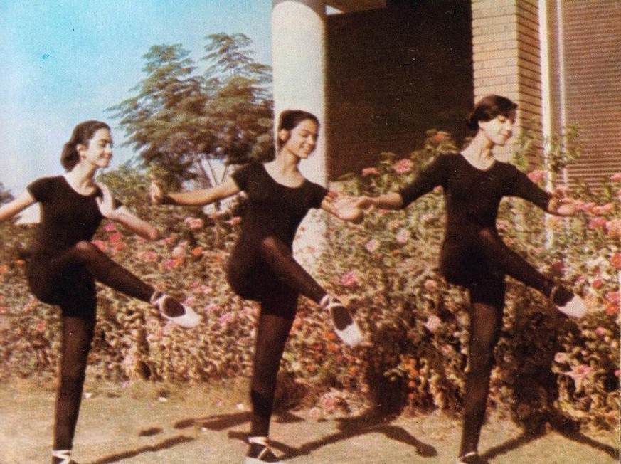 Studentinnen der Musik- und Ballettschule von Bagdad (1975).