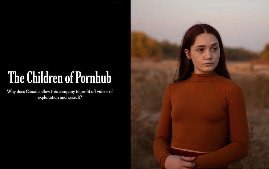 Pornhub profitiert von sexueller Ausbeutung Minderjähriger: Die «New York Times» bringt mit einem Enthüllungsbericht die populäre Porno-Website ins Wanken.