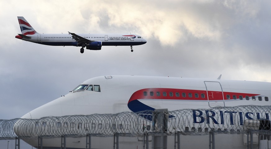 epa08174655 (FILE) - British Airways (BA) aircrafts are seen at Heathrow Airport in London, Britain, 16 January 2020 (reissued 29 January 2020). Media reports on 29 January 2020 state British Airways  ...
