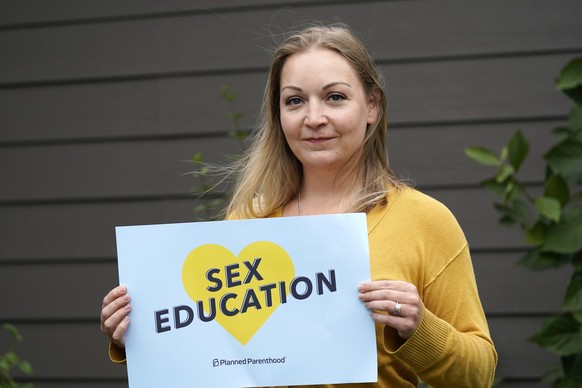 Courtney Normand, director of the Planned Parenthood-affiliated political group Safe &amp; Healthy Youth Washington that is supporting a sex education requirement for public schools, poses for a photo ...