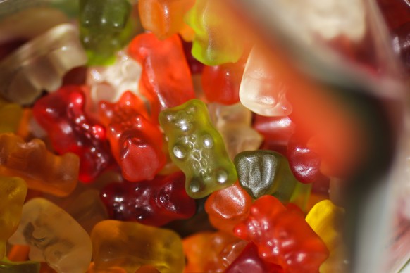 Haribo gummy bears sit in their package in Berlin, Germany, Friday, 24, 2017. Germany&#039;s iconic gummy bear will soon be &quot;Made in USA.&quot; Bonn-based Haribo, which invented the gummy bear ne ...
