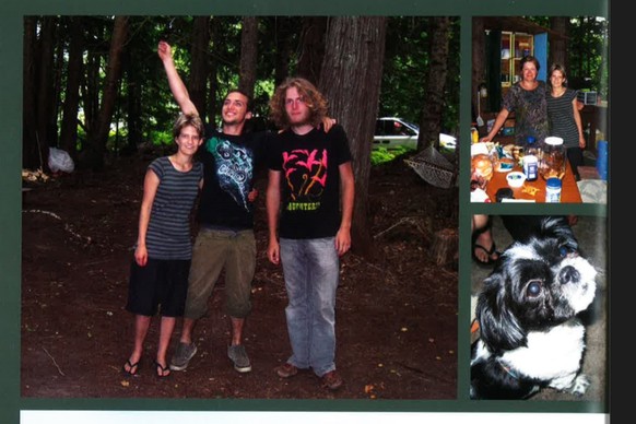 Die Familie Armstrong nimmt mich 2008 auf ihrem privaten Campingplatz mitten im Wald auf.