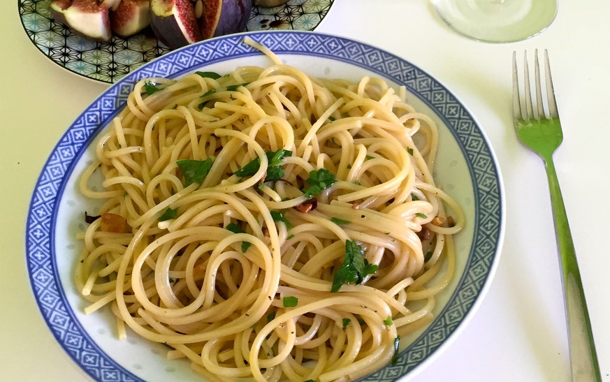 spaghetti aglio e olio feigen
