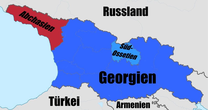 Karte Georgien, Abchasien