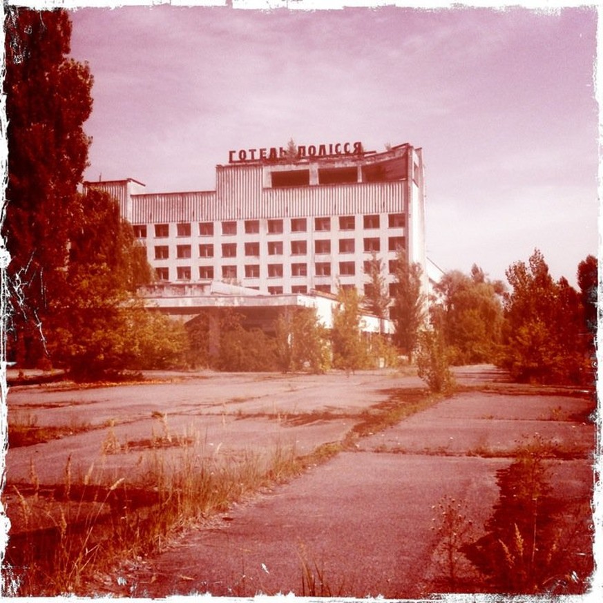 Haus in Tschernobyl.