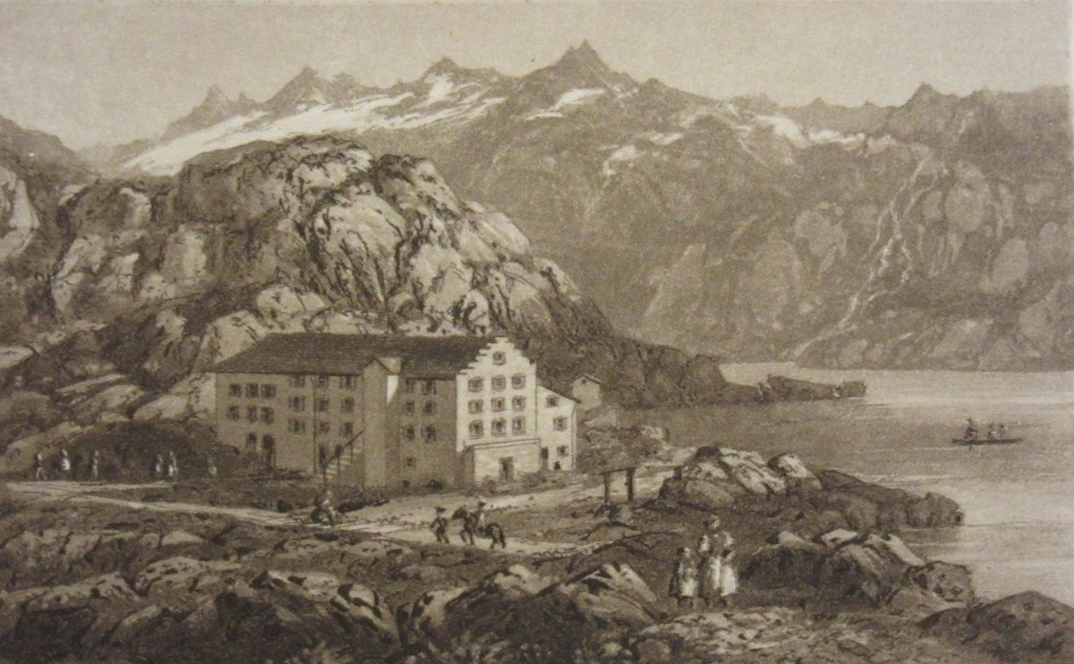Grimselwirt Peter Zybach brannte 1852 sein eigenes Hospiz ab.