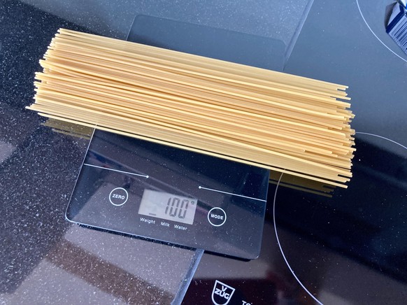 Wie viel ergeben 100g Spaghetti? Der Selbstversuch.