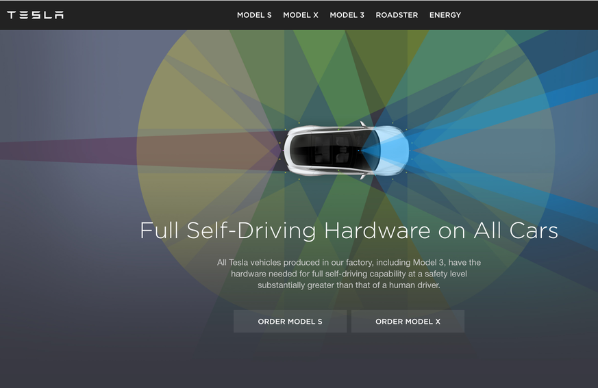 «Full Self-Driving Hardware», verspricht Tesla. Noch sind die Autos aber nicht so weit.