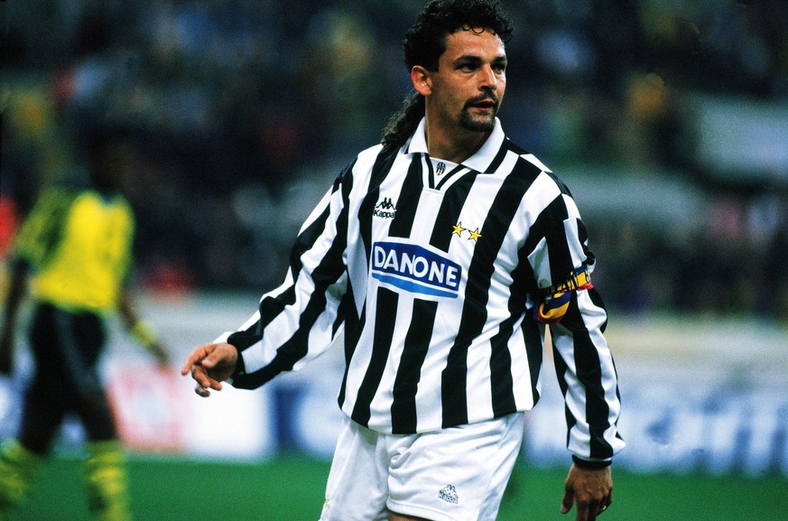 Bildnummer: 02939593 Datum: 04.04.1995 Copyright: imago/AFLOSPORT
Roberto Baggio (Juventus Turin) am Ball - PUBLICATIONxINxGERxSUIxAUTxHUNxONLY (200403241806489); Serie A, 1. Italienische Liga, Vdia, ...